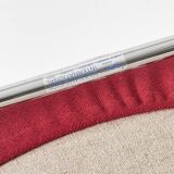 Red "Mirja" armchairs by Bruno Mathsson for Bruno Mathsson International, set of 4, 2003.