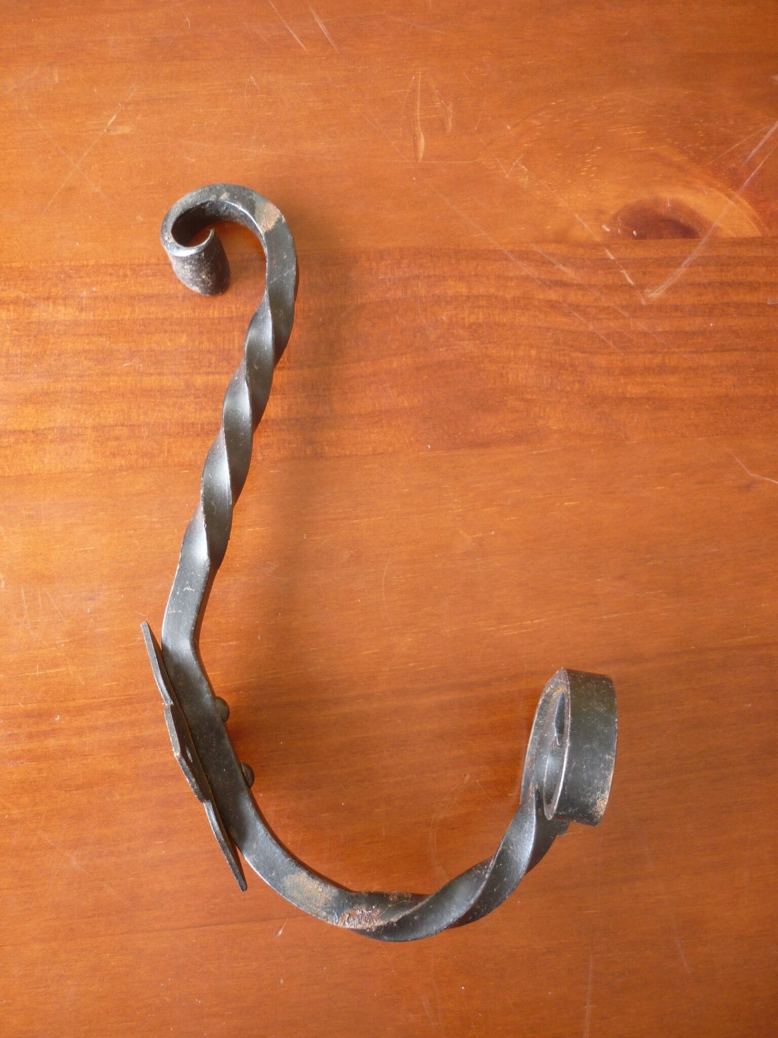 Twisted iron hook