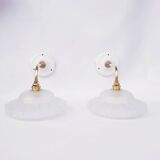 Art Deco swan neck wall lights