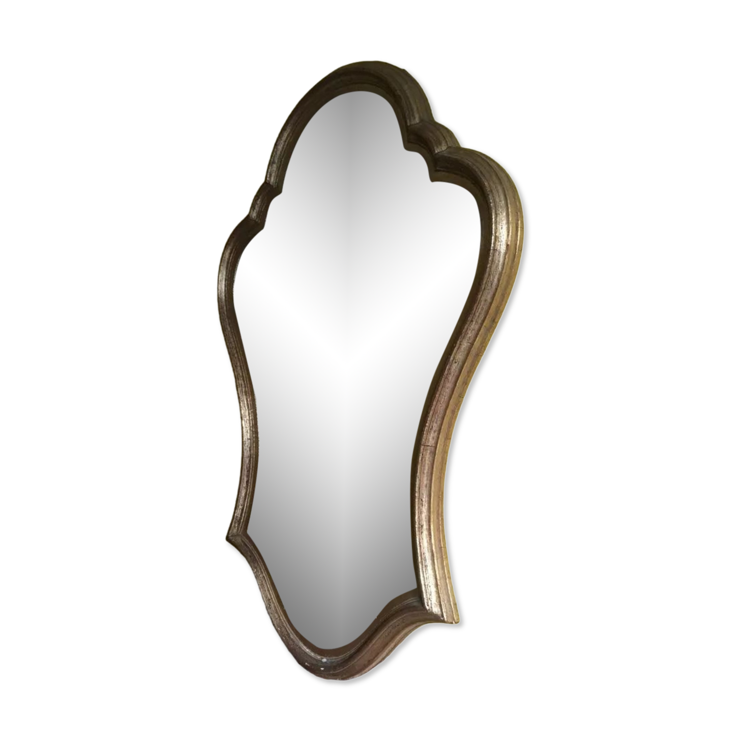 Vintage mirror in gilded wood 44x65cm