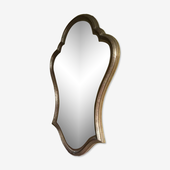 Vintage mirror in gilded wood 44x65cm