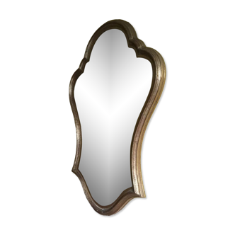 Vintage mirror in gilded wood 44x65cm