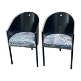 Pair of vintage costes chairs by philippe starck