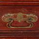 Antique Art Nouveau walnut buffet with decorations, Italy, 19th century.