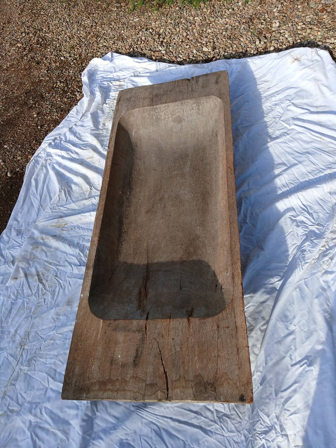 Old wooden trough / drinking trough