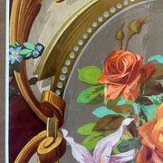 Tableau HSP "étude de fleurs - roses" Projet d'architecture Art Nouveau + c
