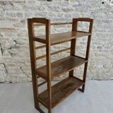 Wooden bookseller's shelf, folding