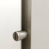 Rectangular Wall Mirror with Silver Glazed Metal Frame, Italy 1970s