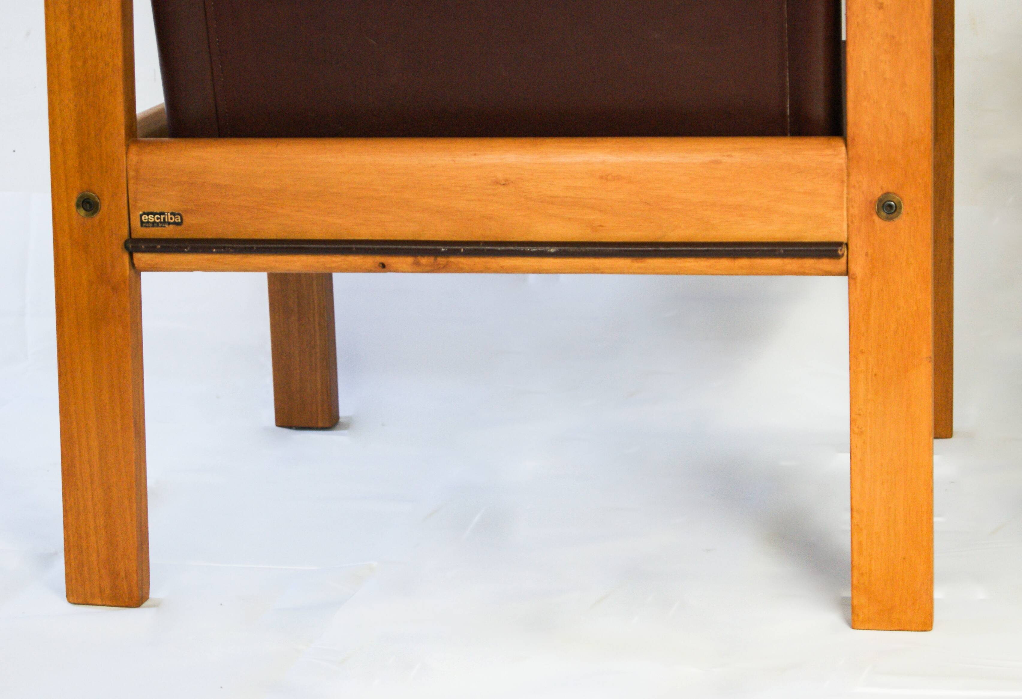 Karl Heinz Bergmiller For Escriba, Pair of Safari Leather Armchairs and Matching Coffee Table