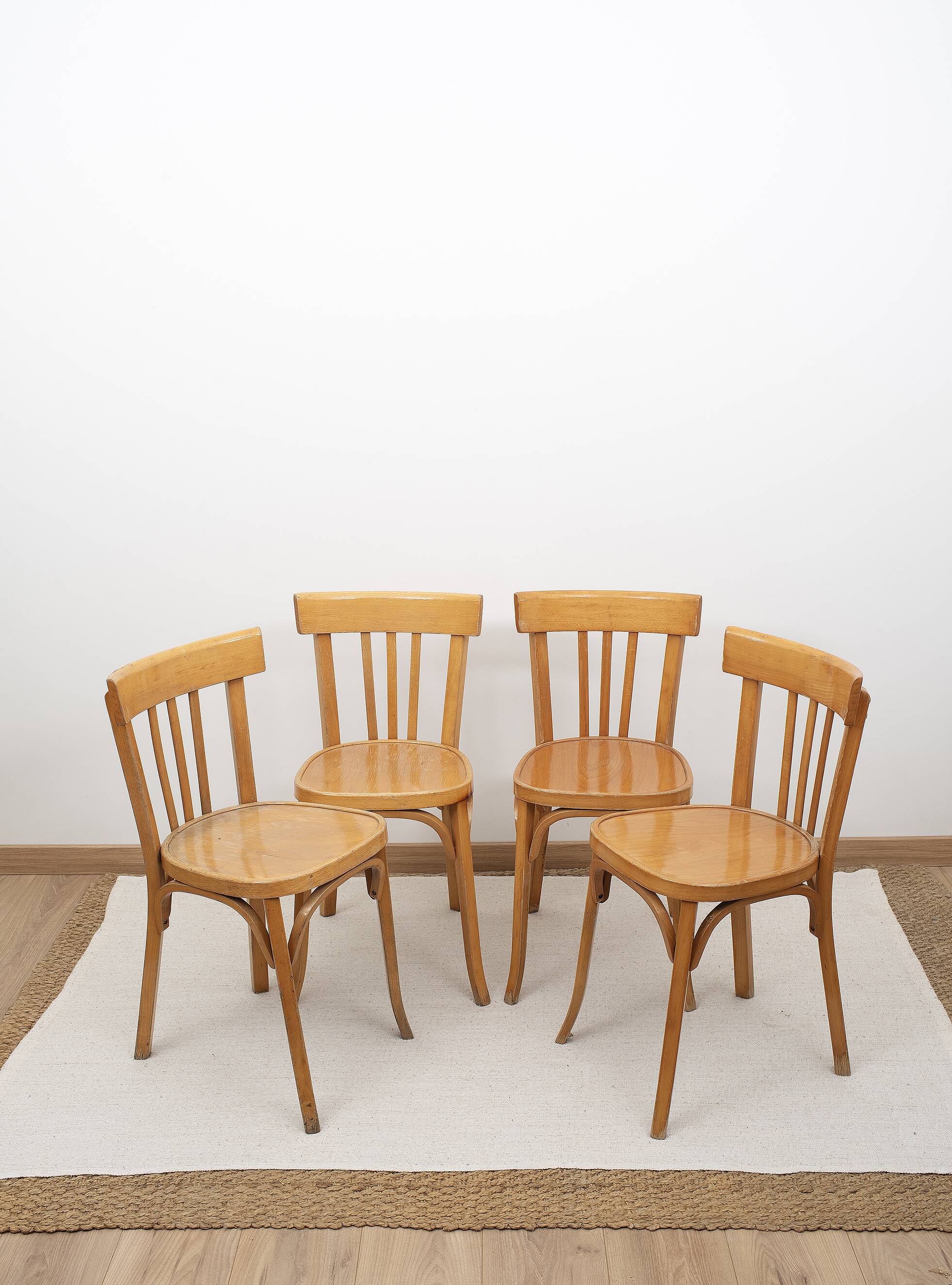 BAUMANN bentwood bistro chairs, set of 4
