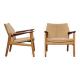 Pair Hans Olsen Easy Chairs for Verner Birkholm