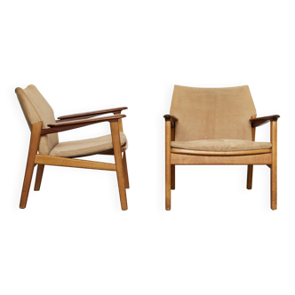 Pair Hans Olsen Easy Chairs for Verner Birkholm
