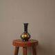 Soliflore vase in ceramic handmade pottery hand painted floral decor folklore