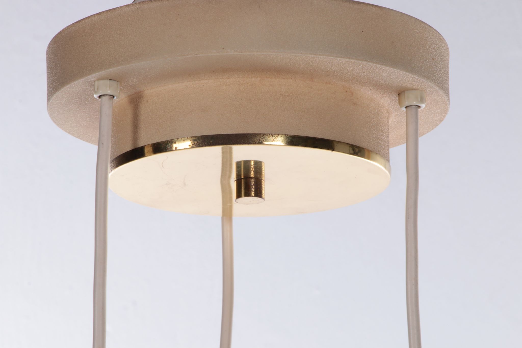Vintage ceiling lamp with three opal glass spheres, 1960 Germany