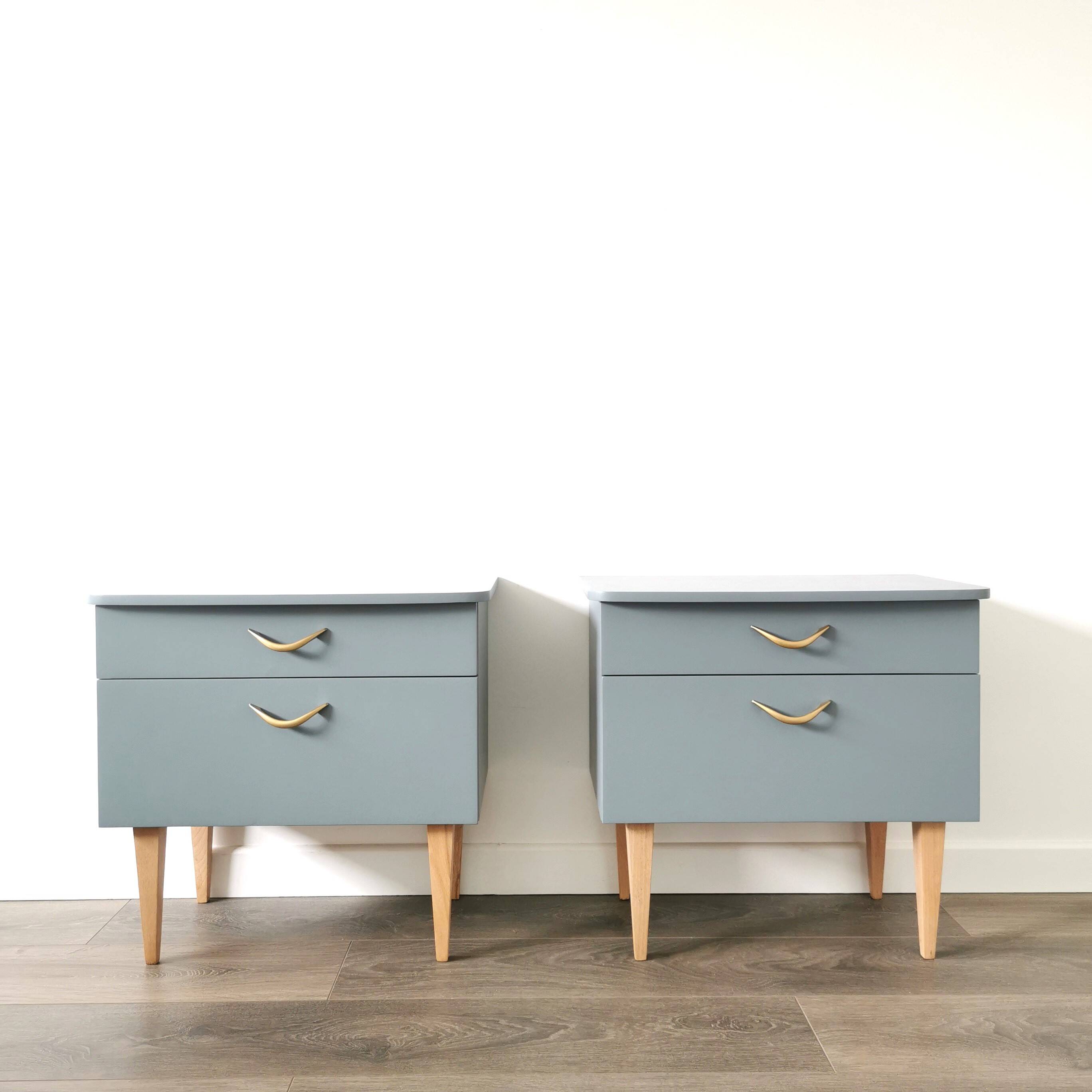 Pair of vintage bedside tables
