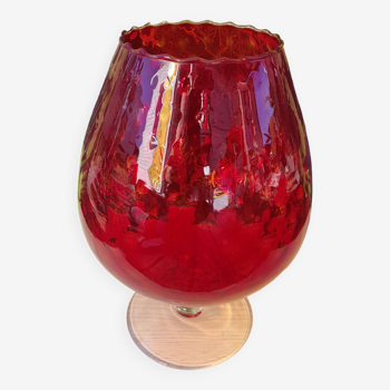 Vase italien vintage rouge