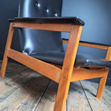 Reclining armchair Georges Van Rijck for Beaufort, wine seat furniture