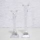 Pair of Nachtmann crystal candlesticks