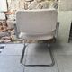 Strafor stainless steel office chair and light grey tweed