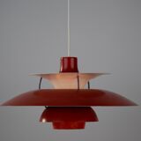 Suspension vintage danoise Ph 5 dans le style de Poul Henningsen, Louis Poulsen, 1958