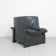 Cassina Portovenere set leather lounge chairs with ottoman