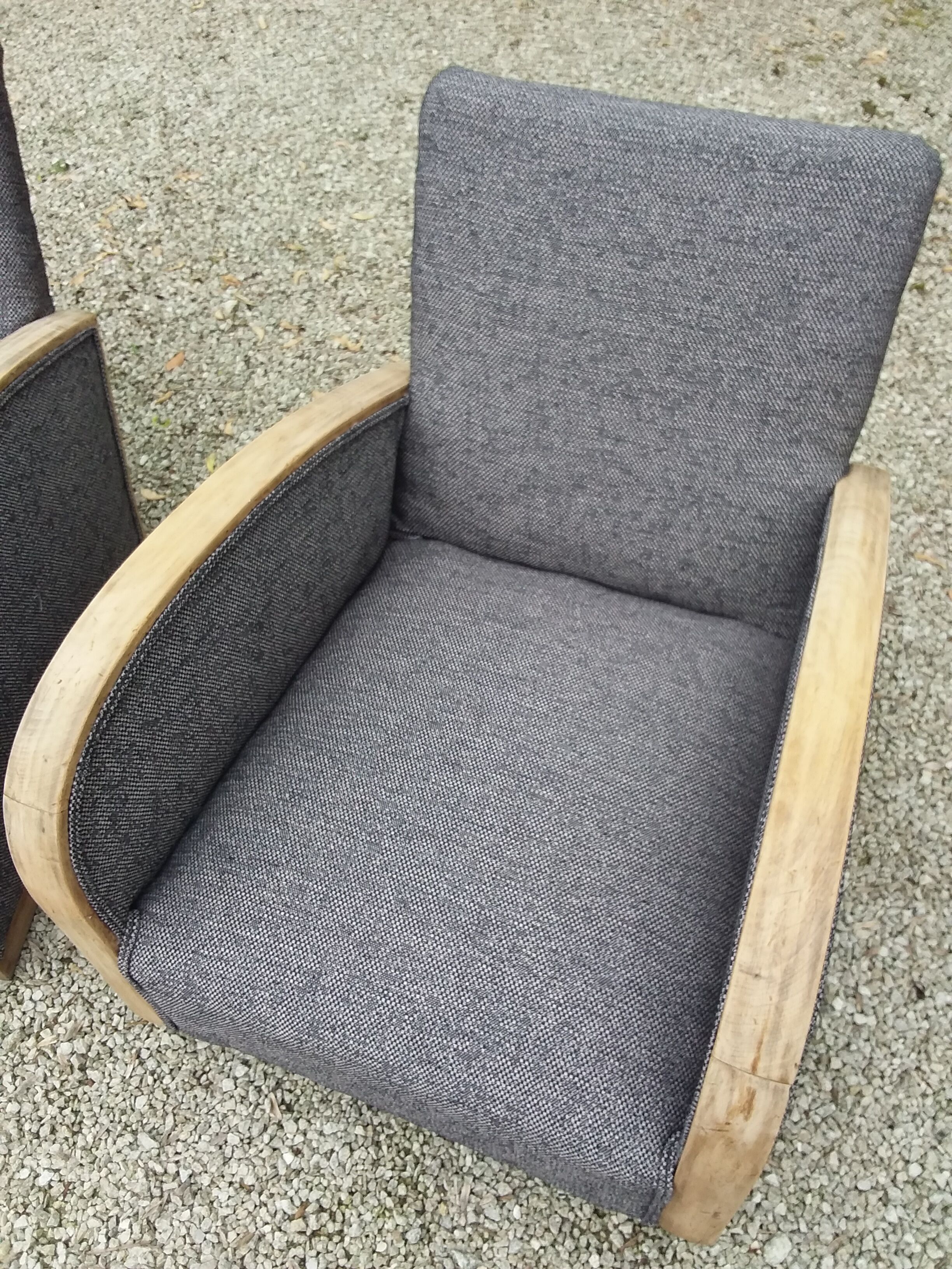 Pair of art deco armchairs