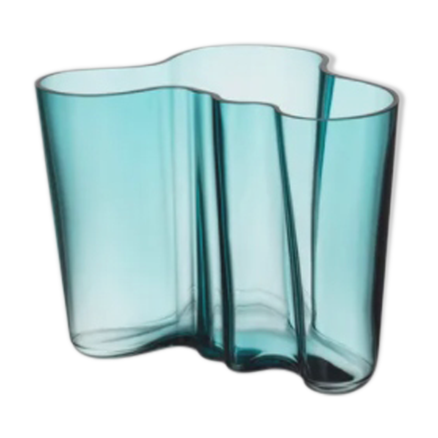 Blue vase by Alvar Aalto