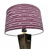 70s Hollywood Regency large table lamp with an openwork lampshade, Belgium