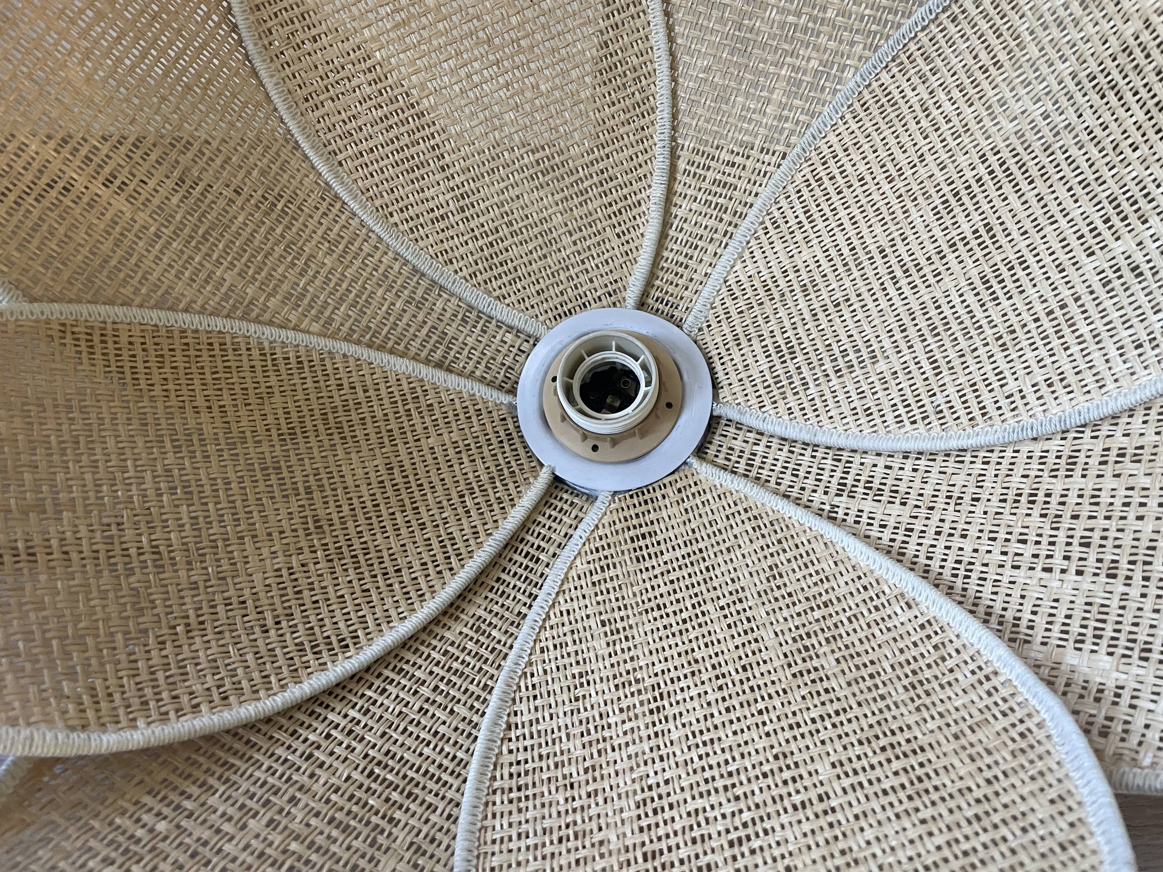 Vintage plant fibre lotus suspension