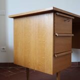 Scandinavian light wood desk