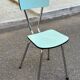 Vintage pastel blue/sea green Formica chair — Retro 50s/60s