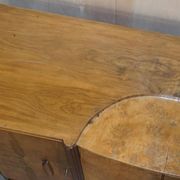 Buffet Art déco en noyer burr avec tiroirs et bar