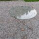 Florent Lasbleiz vintage coffee table in glass and metal
