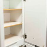 Bathroom cabinet in white metal 1960