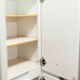Bathroom cabinet in white metal 1960
