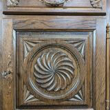 Brutalist sideboard in the spirit of Dudouyt.