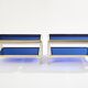 Pair of Flaminia chrome brass side tables by Willy Rizzo 1970