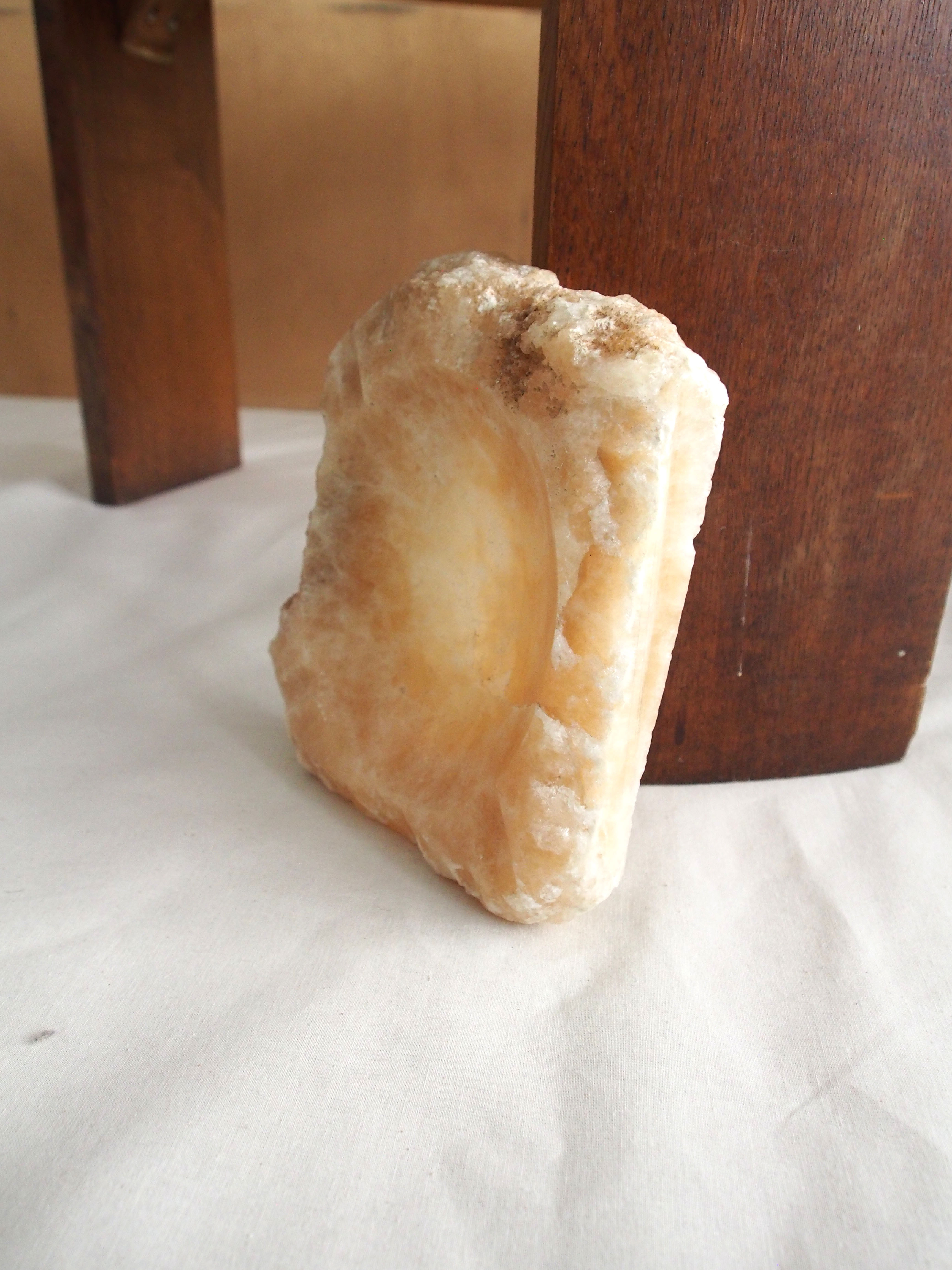 Marbled stone ashtray