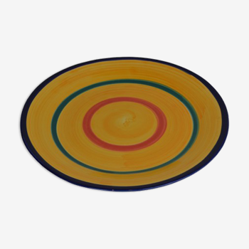 Large circular sandstone plate
