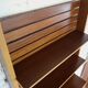 1950s Italian mid-century teak floor-to-ceiling wall unit