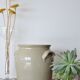 Medium-sized sandstone pot, gray glazed, two ears