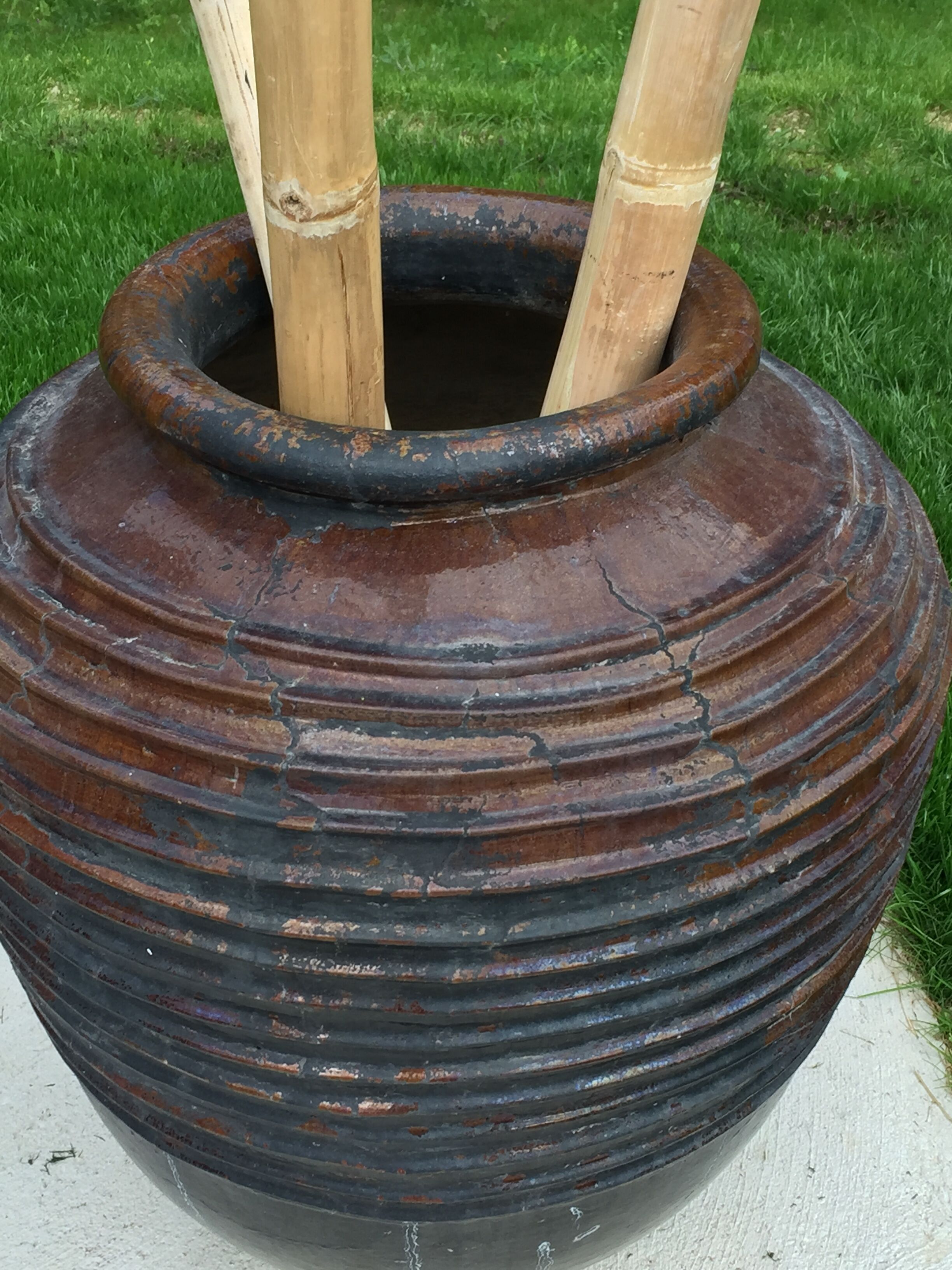 Asian decorative pot