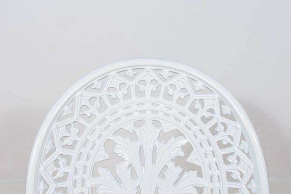 Ensemble de salle à manger de jardin en aluminium de style victorien, Royaume-Uni, années 1950