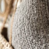 Hand-woven “Alfred” cushion in linen and wool