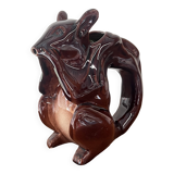 Squirrel ceramic pitcher