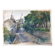 André Duculty (1912-1990) Watercolor on paper "Square du Sacré Coeur in Montmartre, Paris" Signed