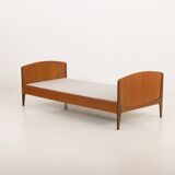 Danish mid century modern teak bed by Sidelmann Jakobsen, 1960s