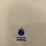 Decorative plate, made in spain floral, signed jose royo vilar, spain