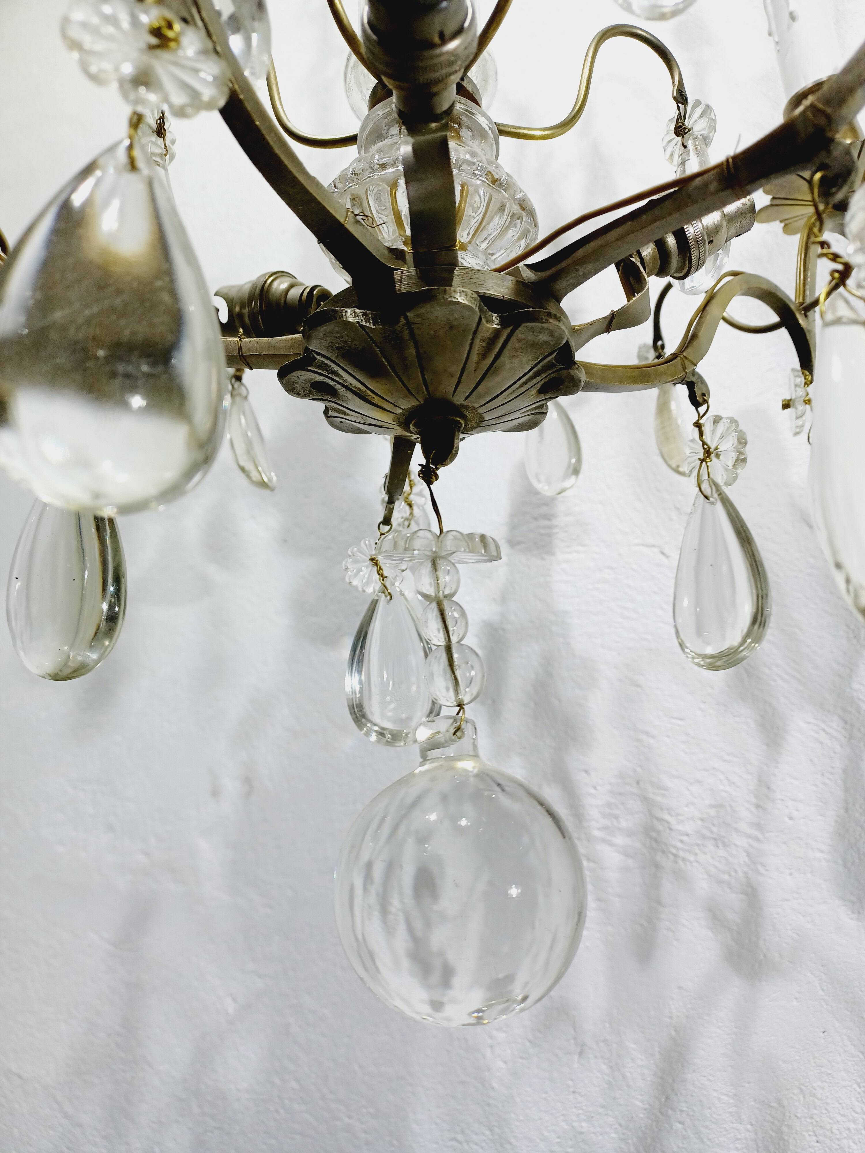 5-light crystal chandelier