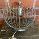 Chrome Metal Wire Space Age Lamp Base 1970s Vintage #D82